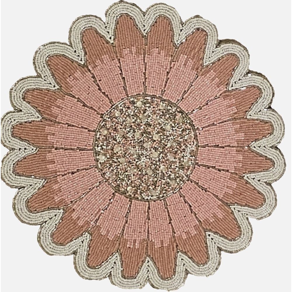 Tahari Beaded Charger Flower 🌸 Placemat!